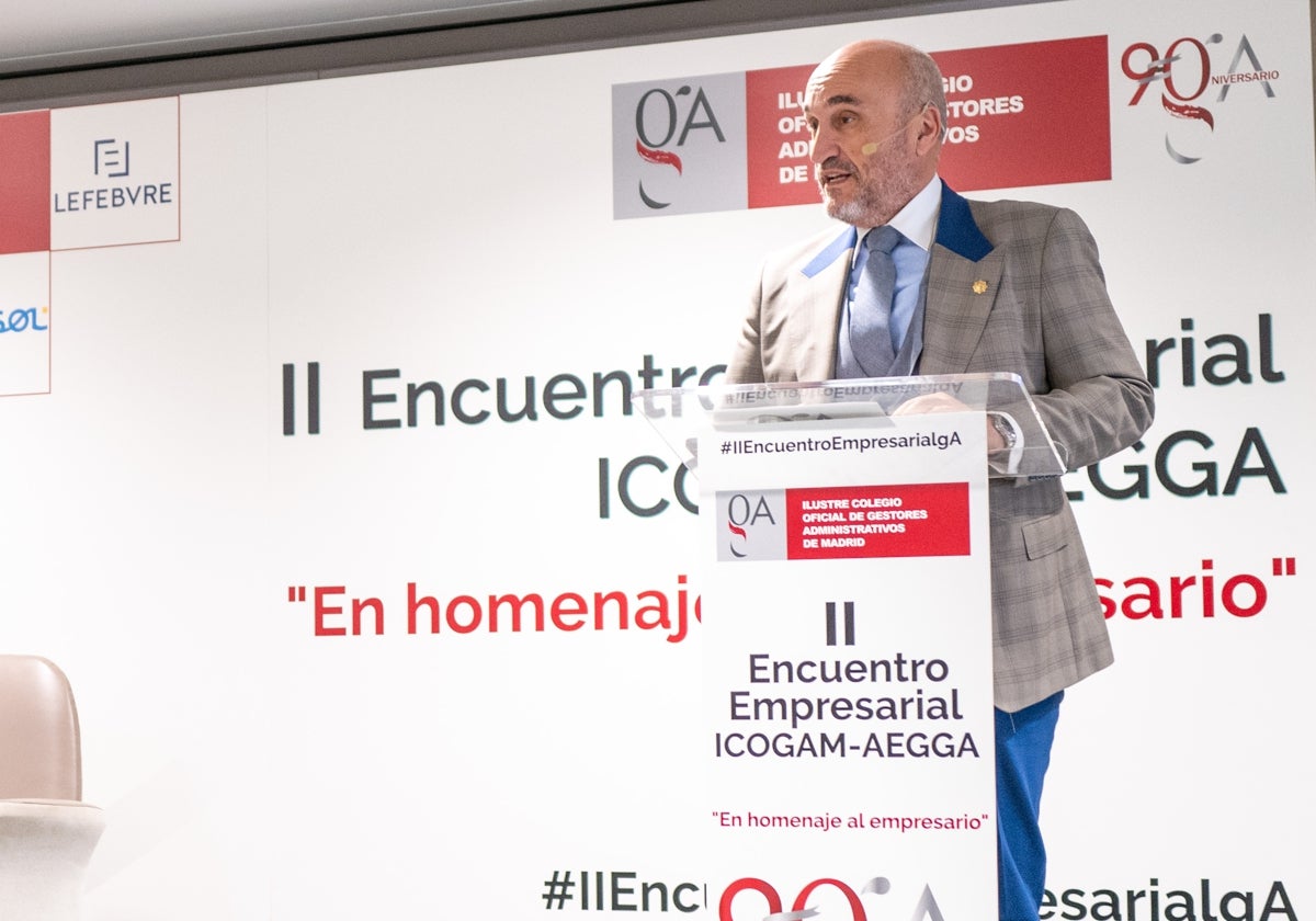 El presidente del Icogam, Fernando Santiago