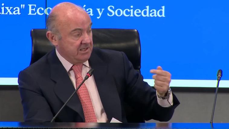 Guindos considera que un rebote de la inflación en unos meses dañaría la credibilidad del BCE