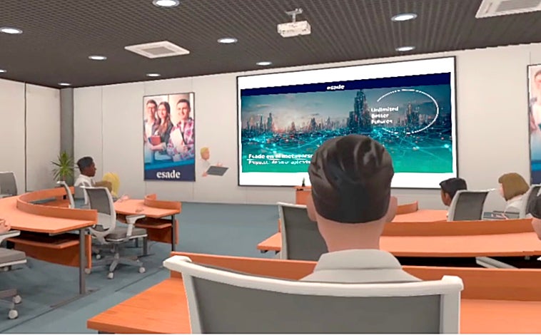 Imagen principal - Esade ha puesto en marcha su propio metaverso para explorar las oportunidades que brinda este universo virtual 
