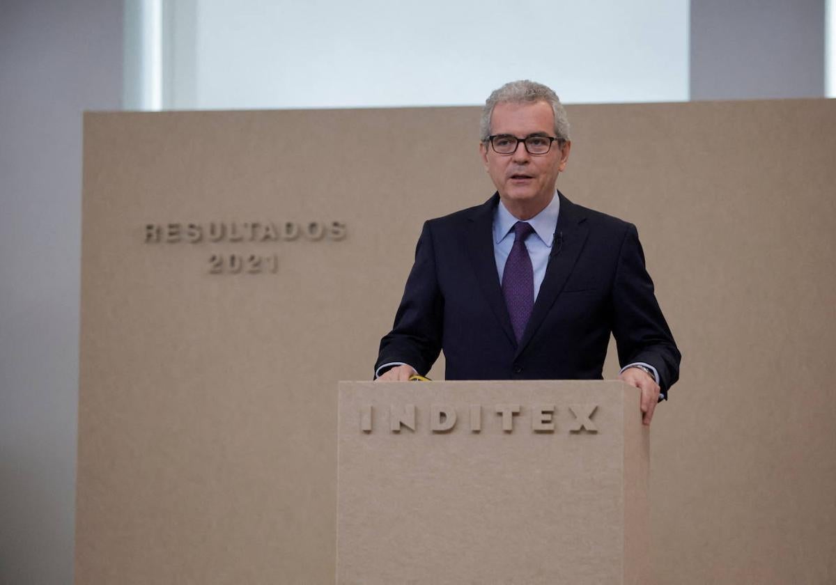 Pablo Isla, en la sede de Inditex