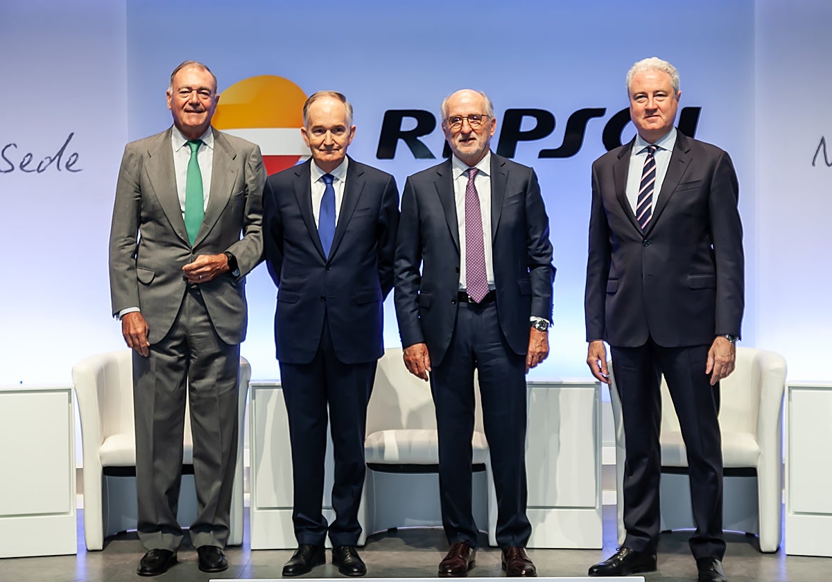 Íñigo Díaz de Espada, Juan Francisco Martínez, Antonio Brufau y Jordi García, hoy