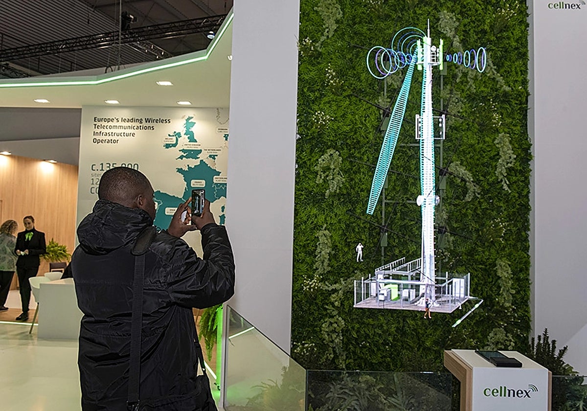 La presentación holográfica en tres dimensiones de una torre de Cellnex causó sensación en el último Mobile
