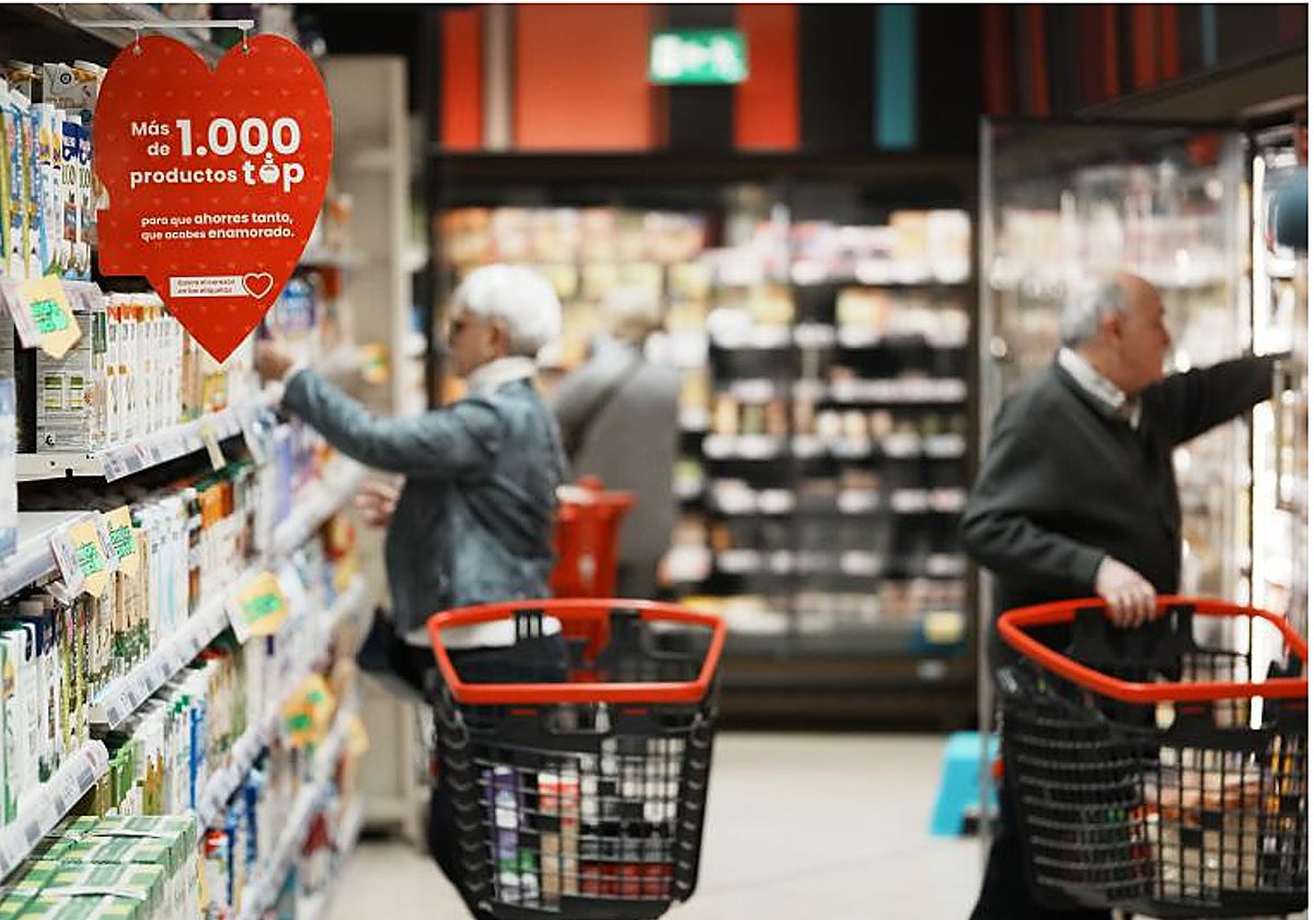 Imagen de un supermercado en Bilbao