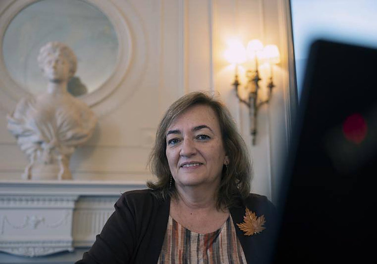 La presidenta de la Autoridad Fiscal (Airef), Cristina Herrero, en Santander
