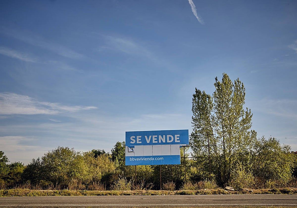 Cartel de 'se vende' de una inmobiliaria