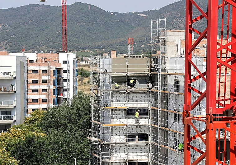 Bloques de viviendas en construcción