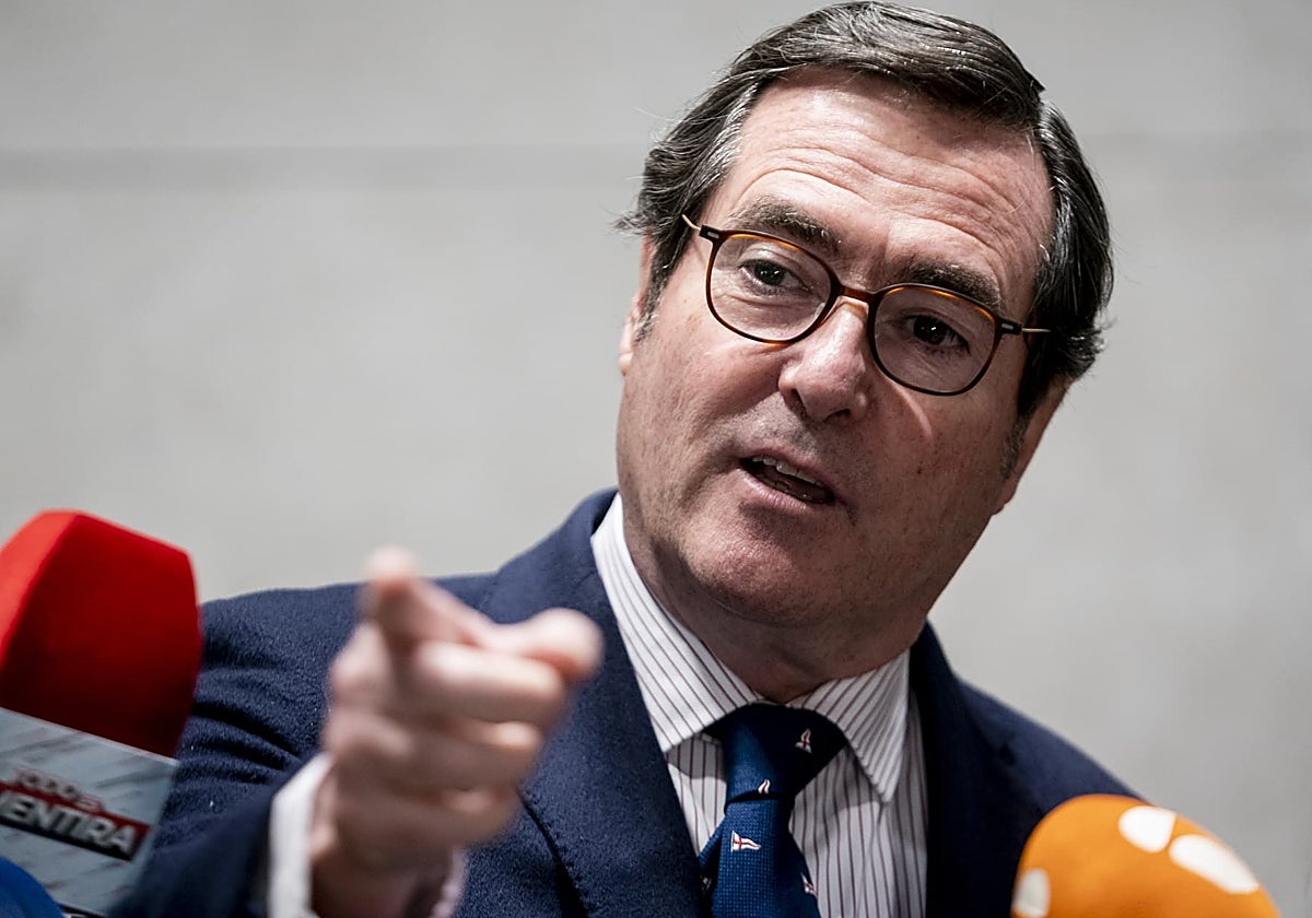 El presidente de la CEOE en un acto reciente