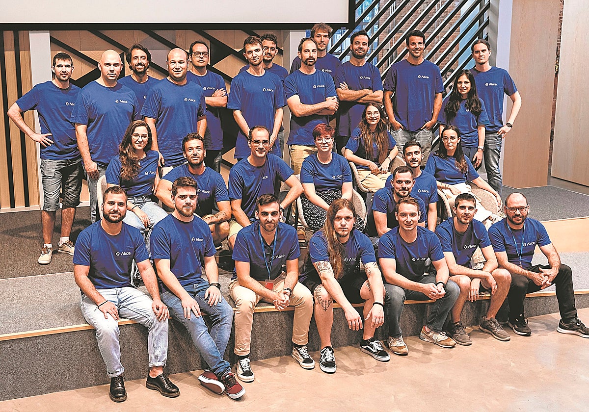 Una imagen del equipo de esta startup gallega con vocación global