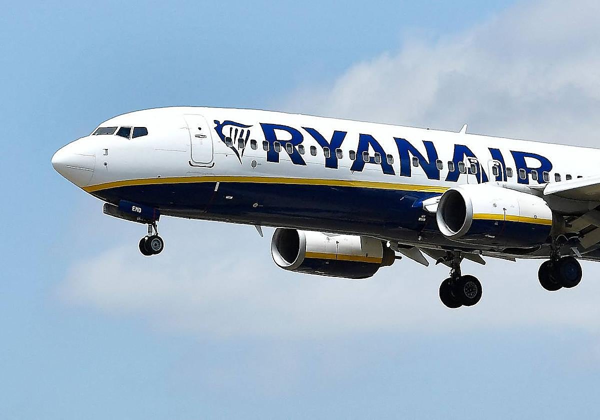 Imagen de un avión de la compañía Ryanair.