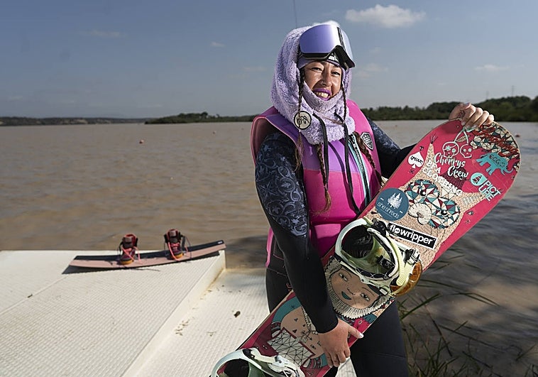 María Esteban Tapia, profesora de 'waveboard'