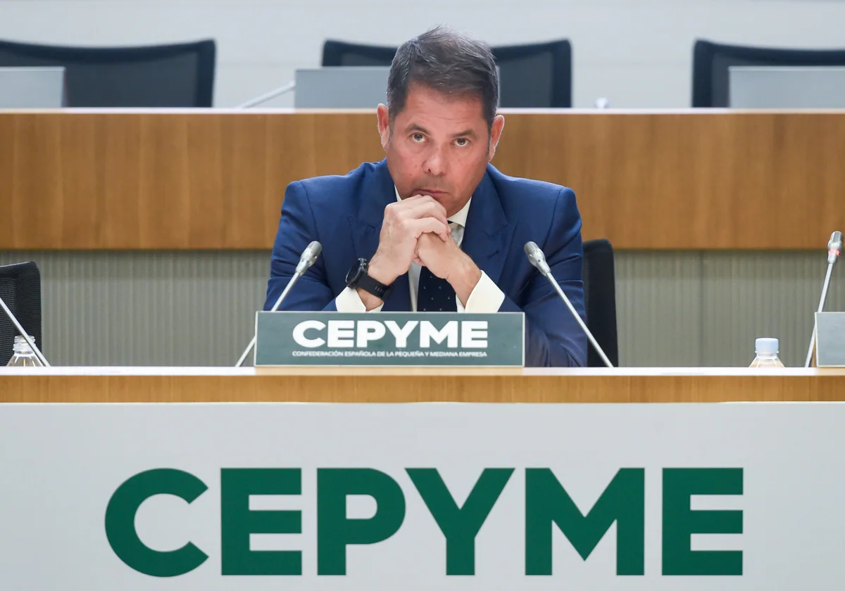 El presidente de Cepyme, Gerardo Cuerva