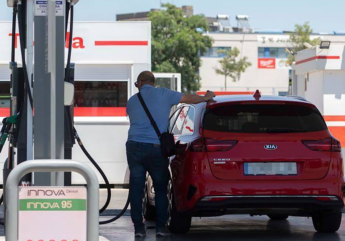 Gasolinera en la provincia de Madrid