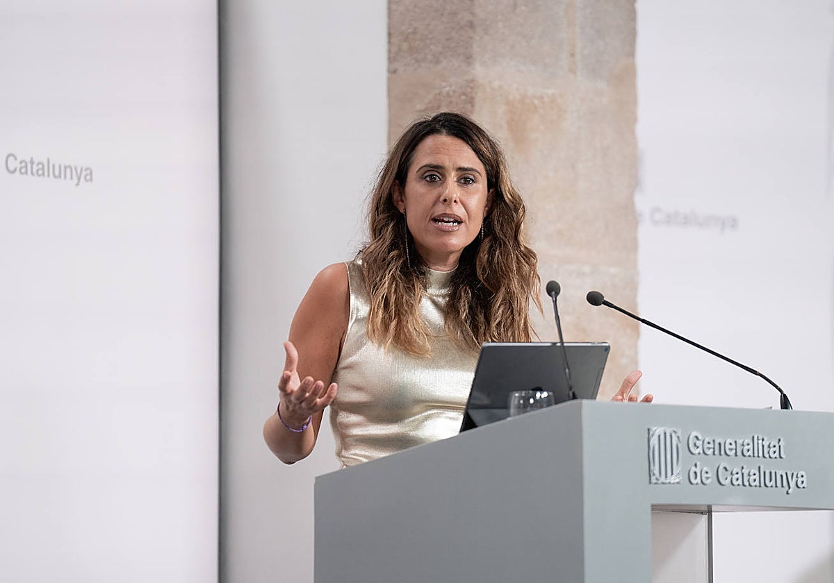 Patrícia Plaja, portavoz del Govern catalán