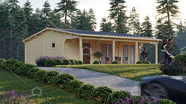 Fachada y porche de la casa 'Duero'