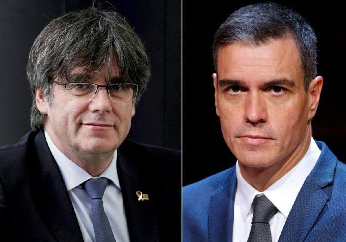 Carles Puigemont y Pedro Sánchez