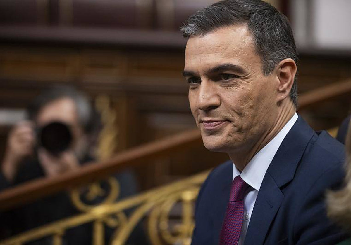El candidato a la presidencia del Gobierno, Pedro Sánchez