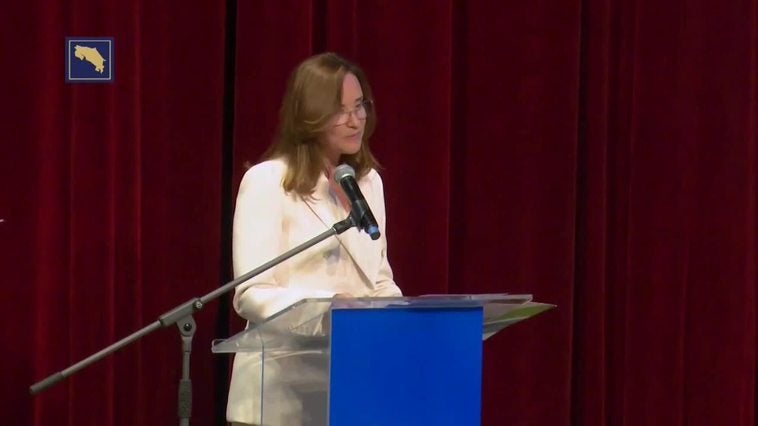 Gisela Sánchez habla del BCIE tras asumir la presidencia del ente
