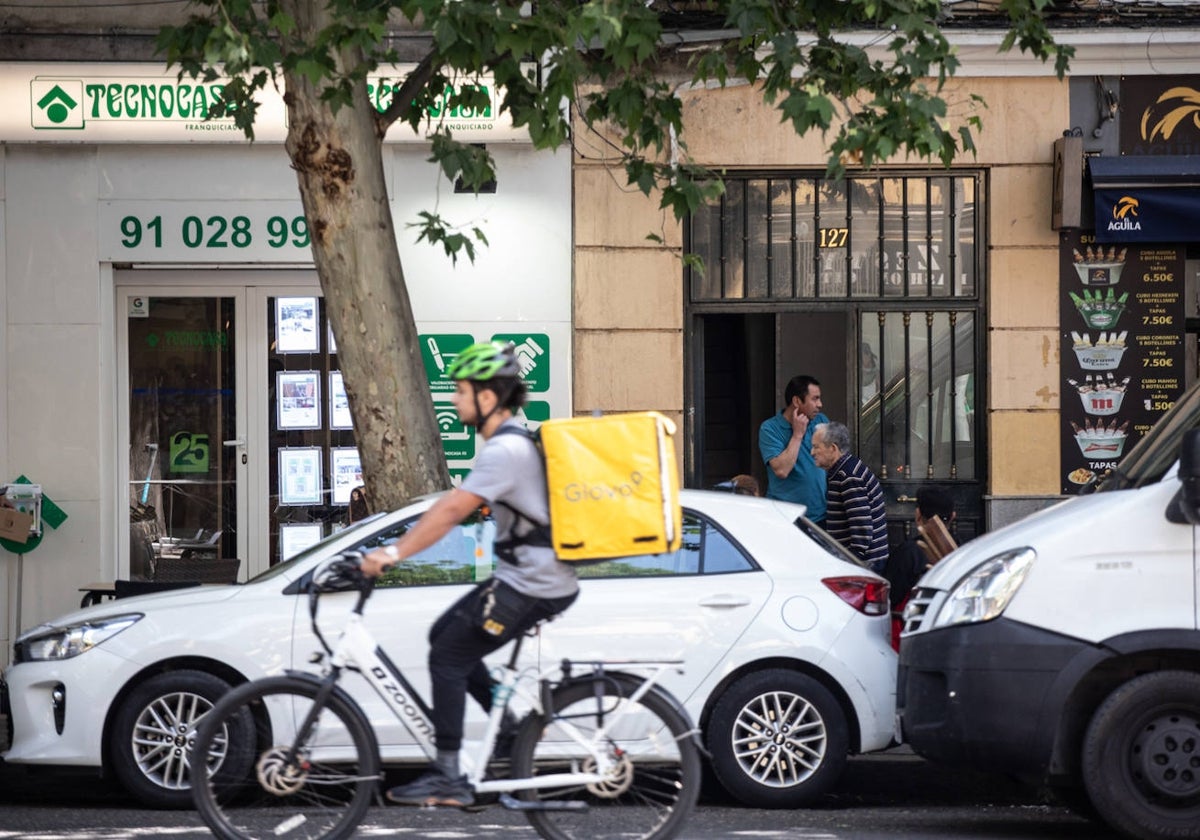 Repartidor de Glovo en Madrid