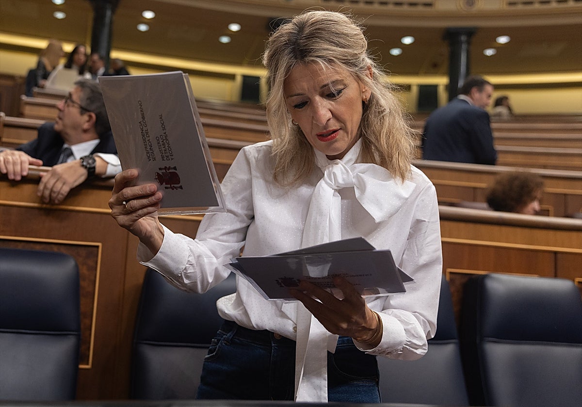 La vicepresidenta del Gobierno y ministra de Trabajo y Economía Social, Yolanda Díaz