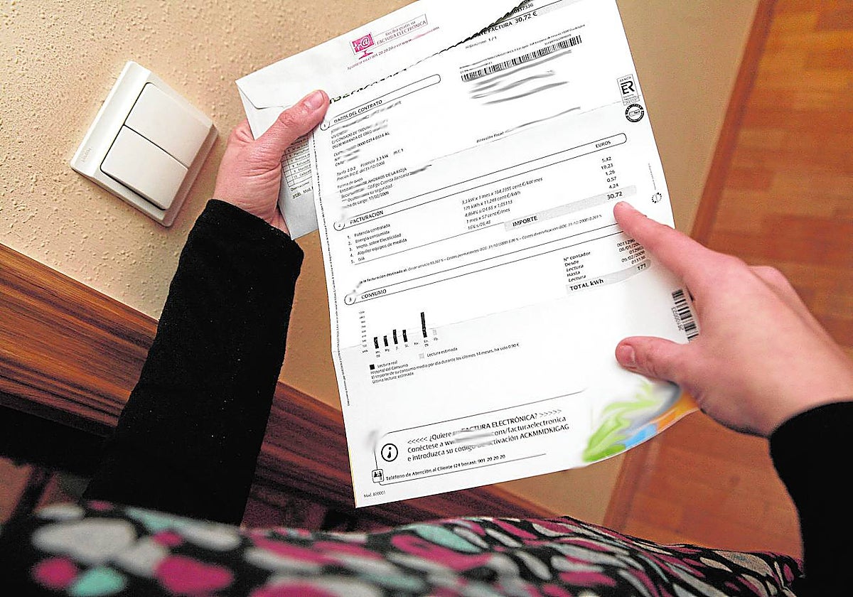 Una factura de la luz