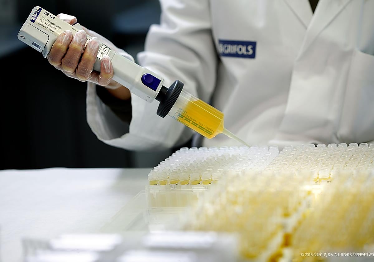 Un laboratorio de Grifols en Parets del Vallès, Barcelona