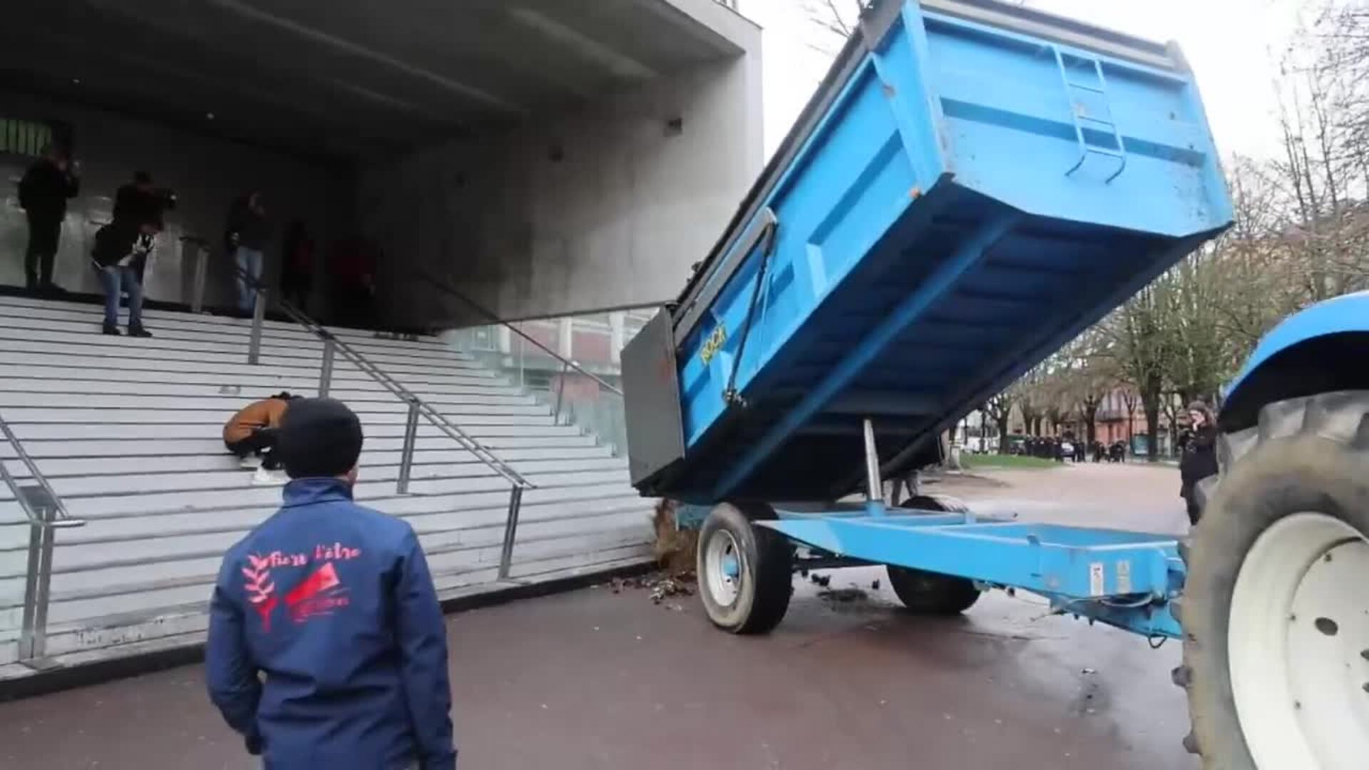 Agricultores se manifiestan en Toulouse
