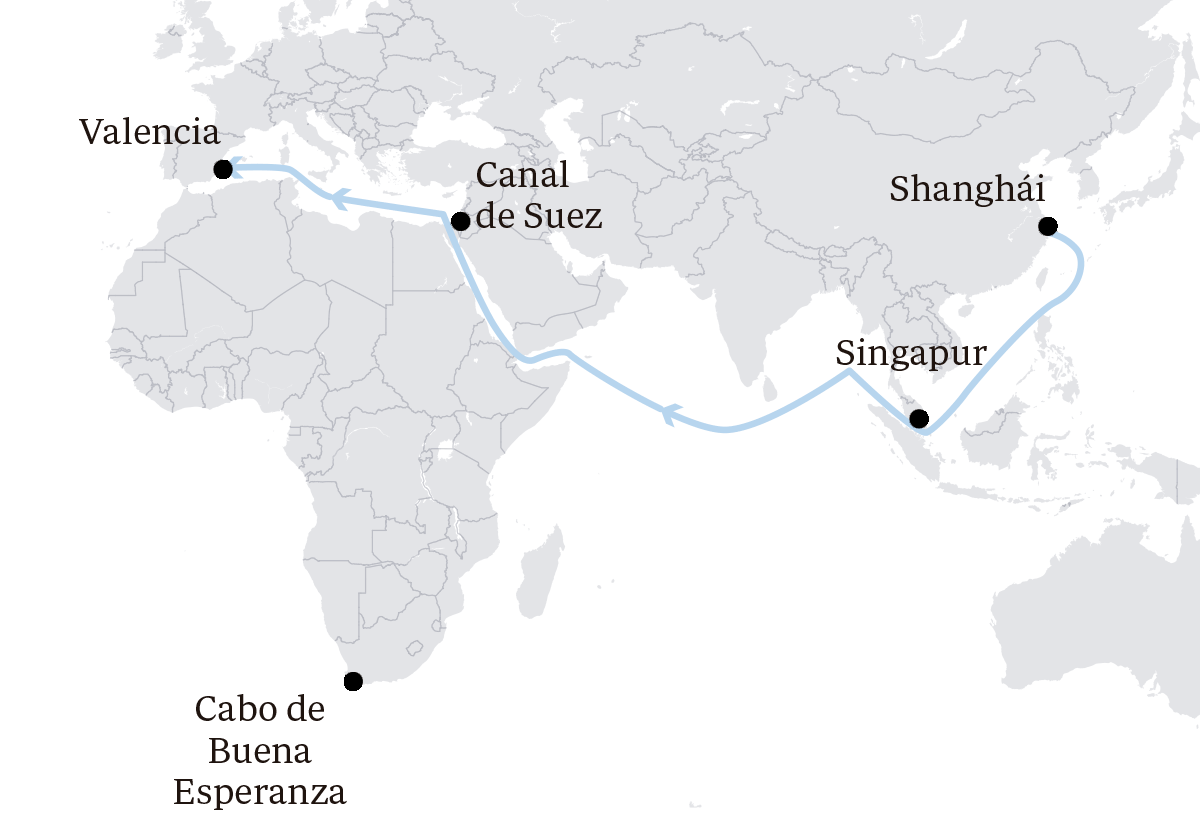 El conflicto del mar Rojo visto desde España: un pedido a Shanghái tarda 20 días más y traerlo es cuatro veces más caro