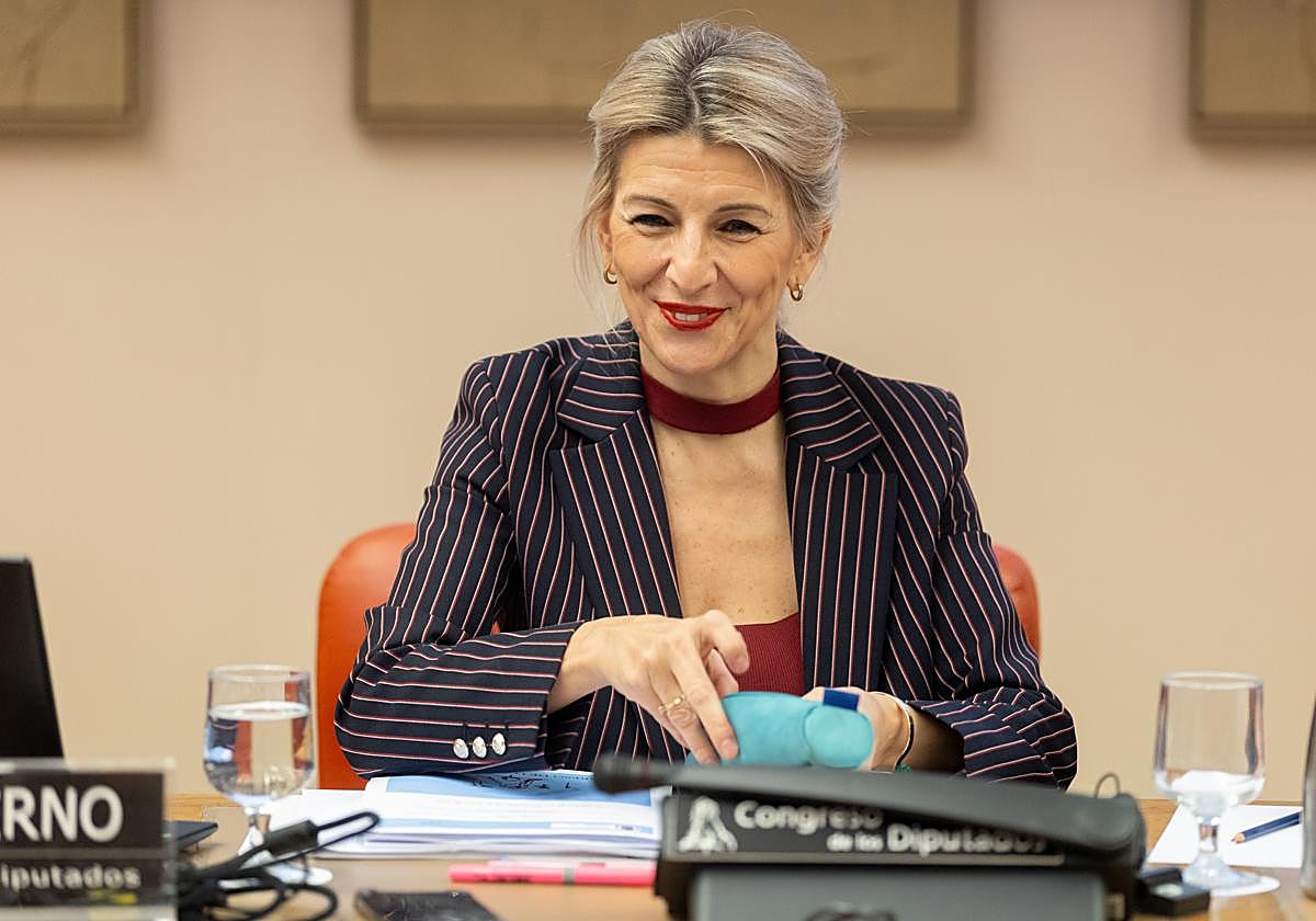 La ministra de Trabajo, Yolanda Díaz