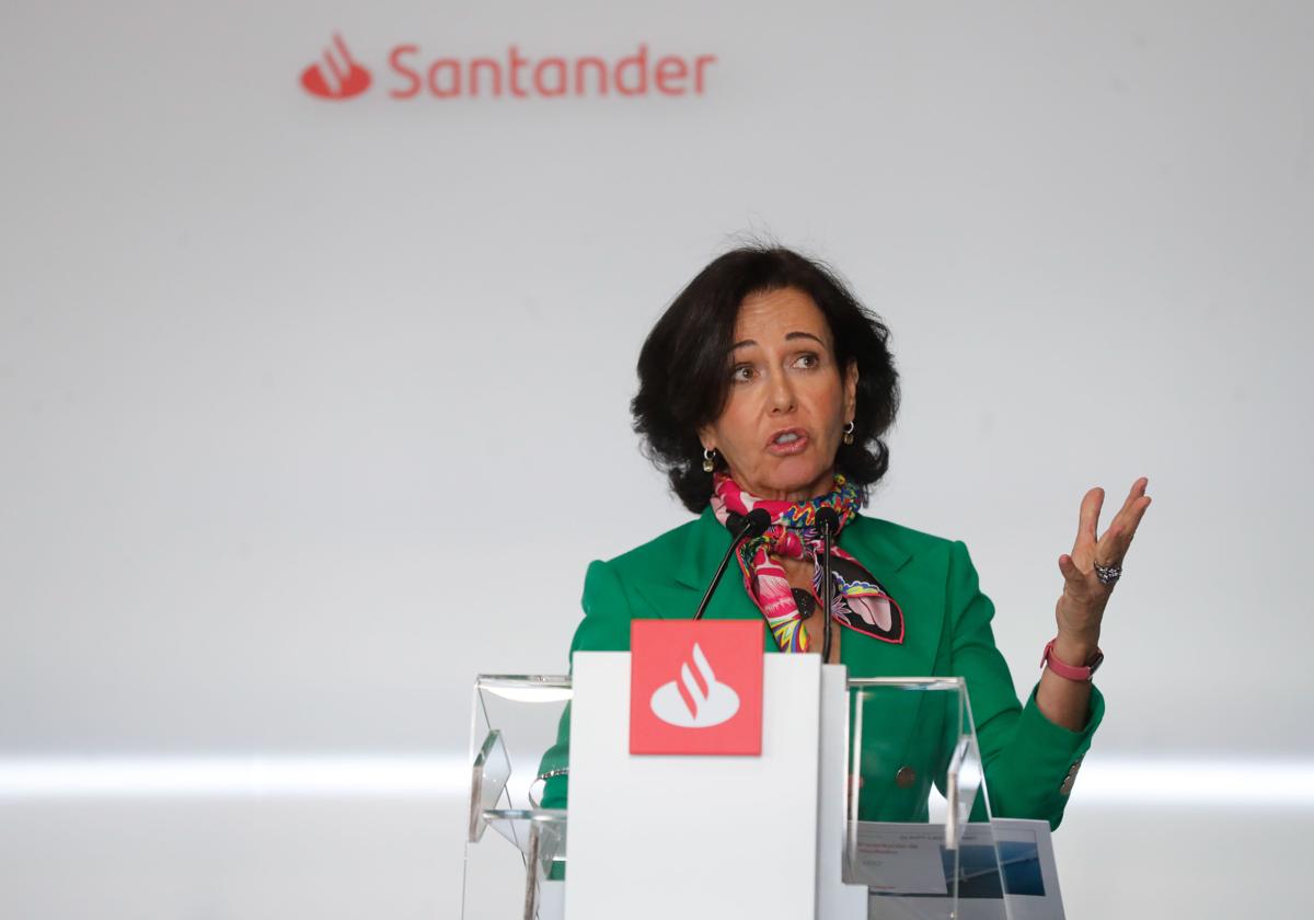 La presidenta del Banco Santander, Ana Botín