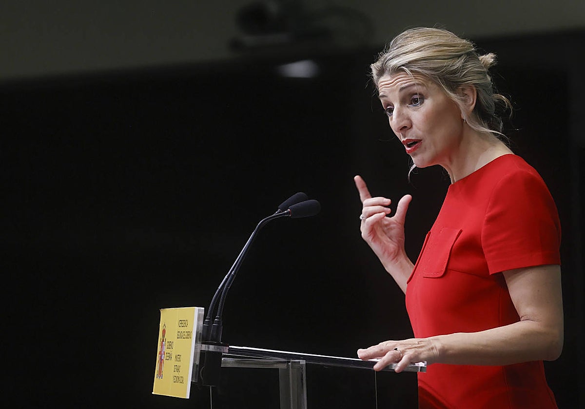 La vicepresidenta segunda y ministra de Trabajo y Economía Social, Yolanda Díaz