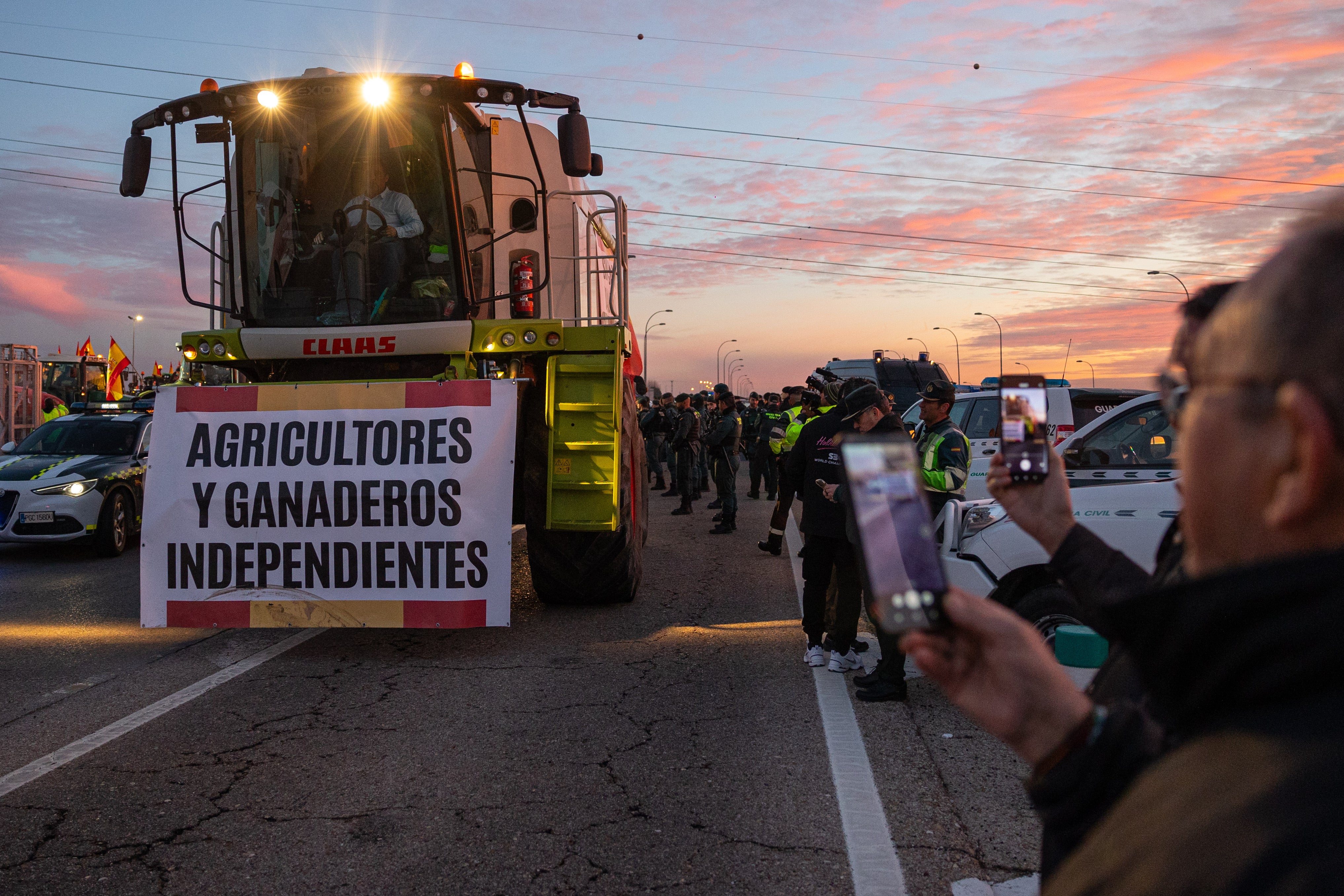 La tractorada de Madrid, en imágenes