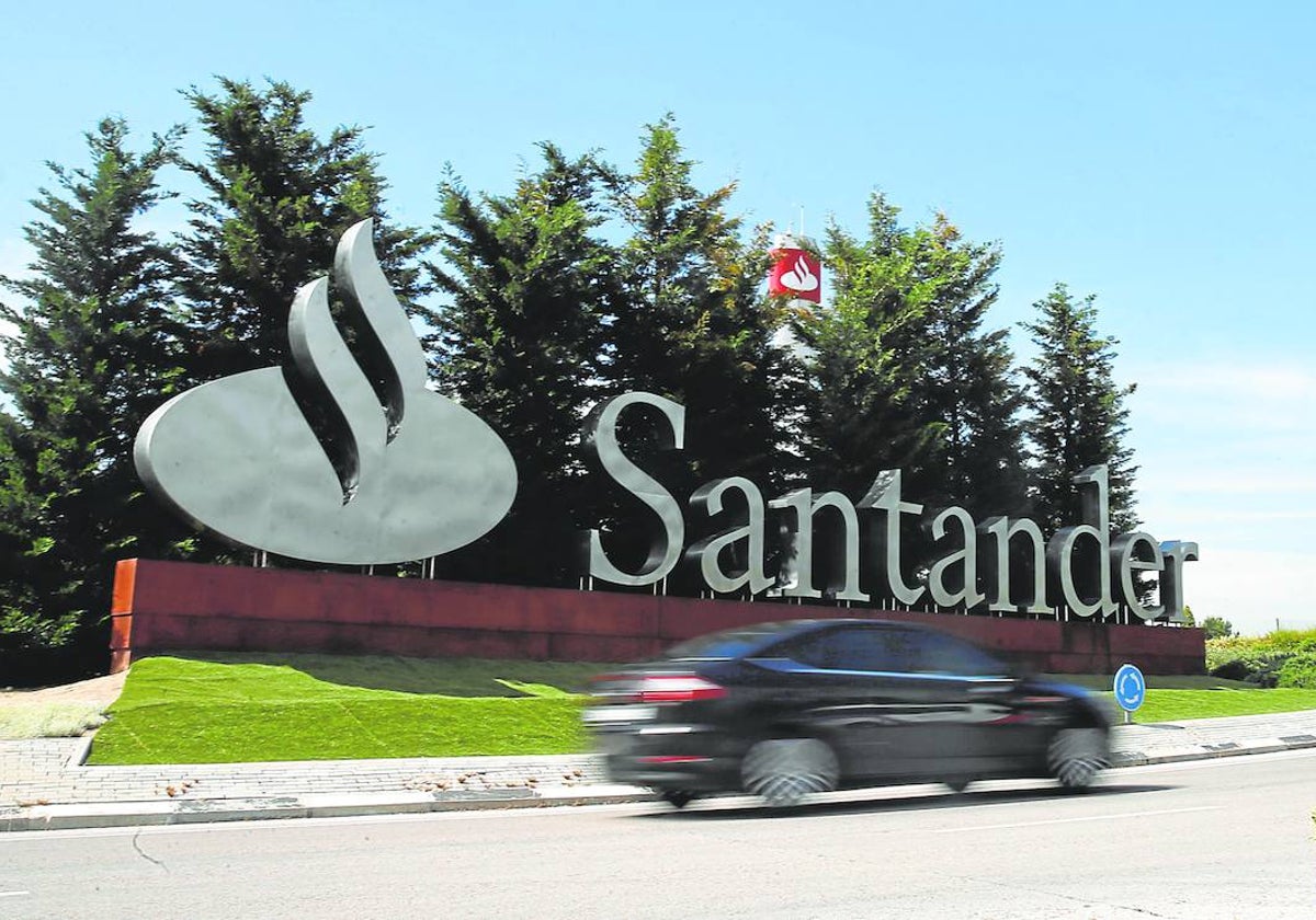Imagen de la sede del Santander en la localidad madrileña de Boadilla