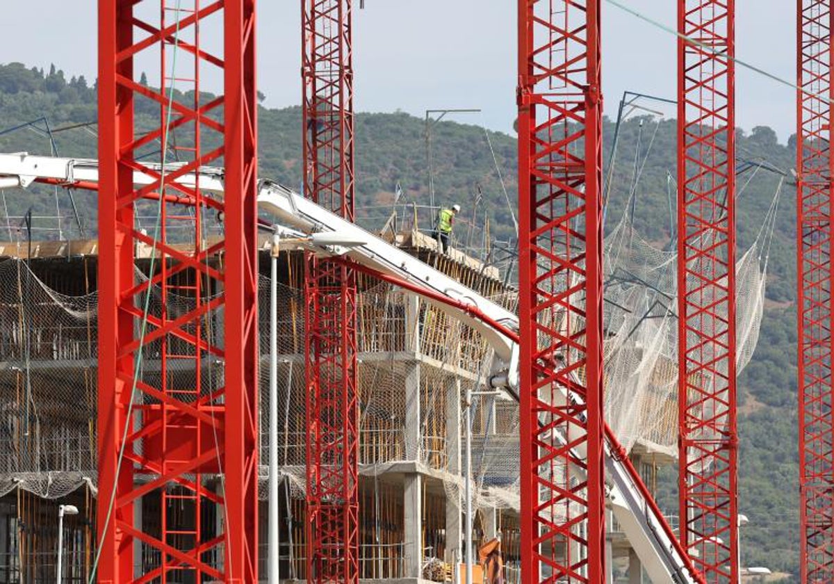 Bloques de vivienda en construcción