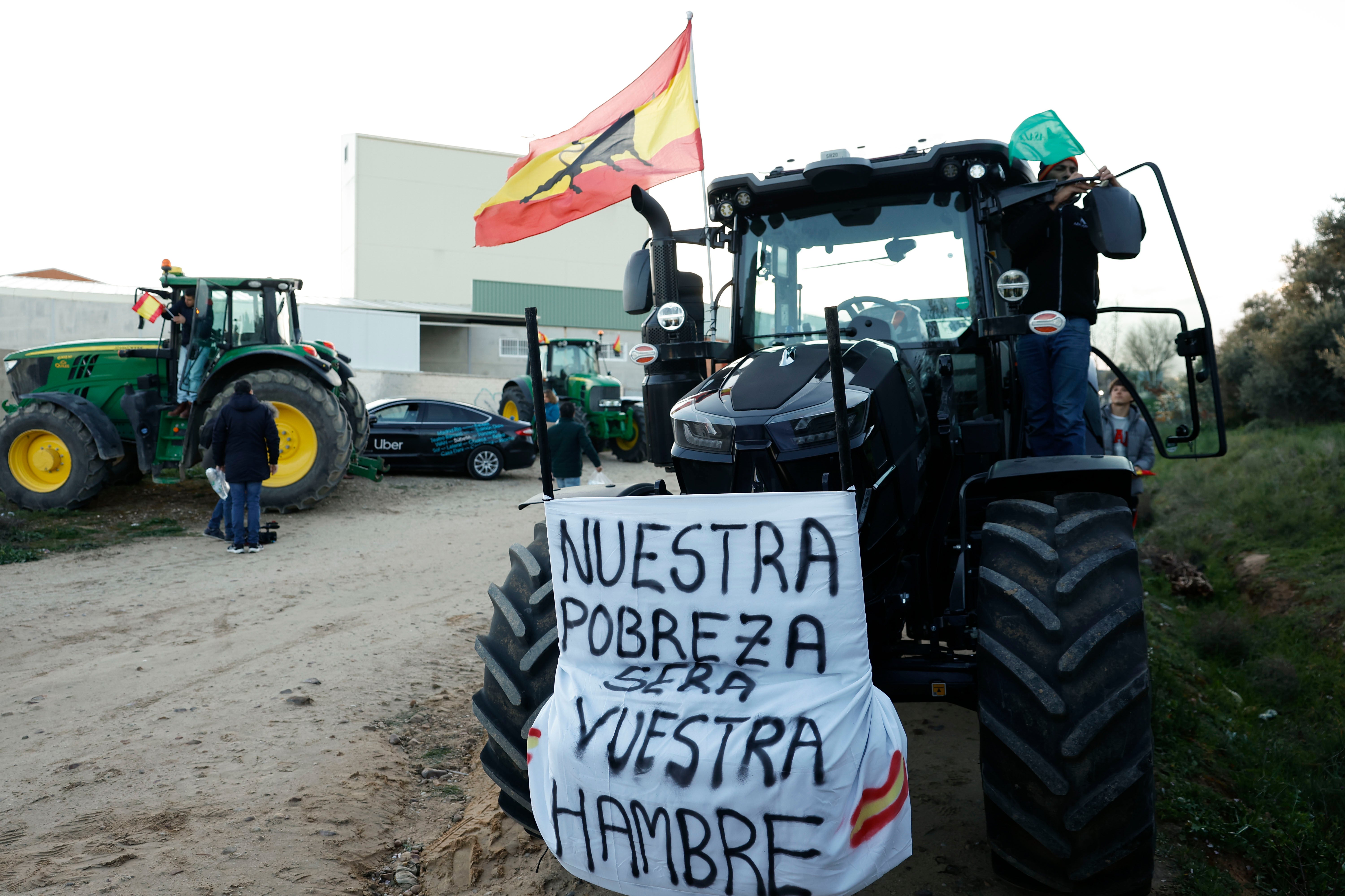 La tractorada de Madrid, en imágenes