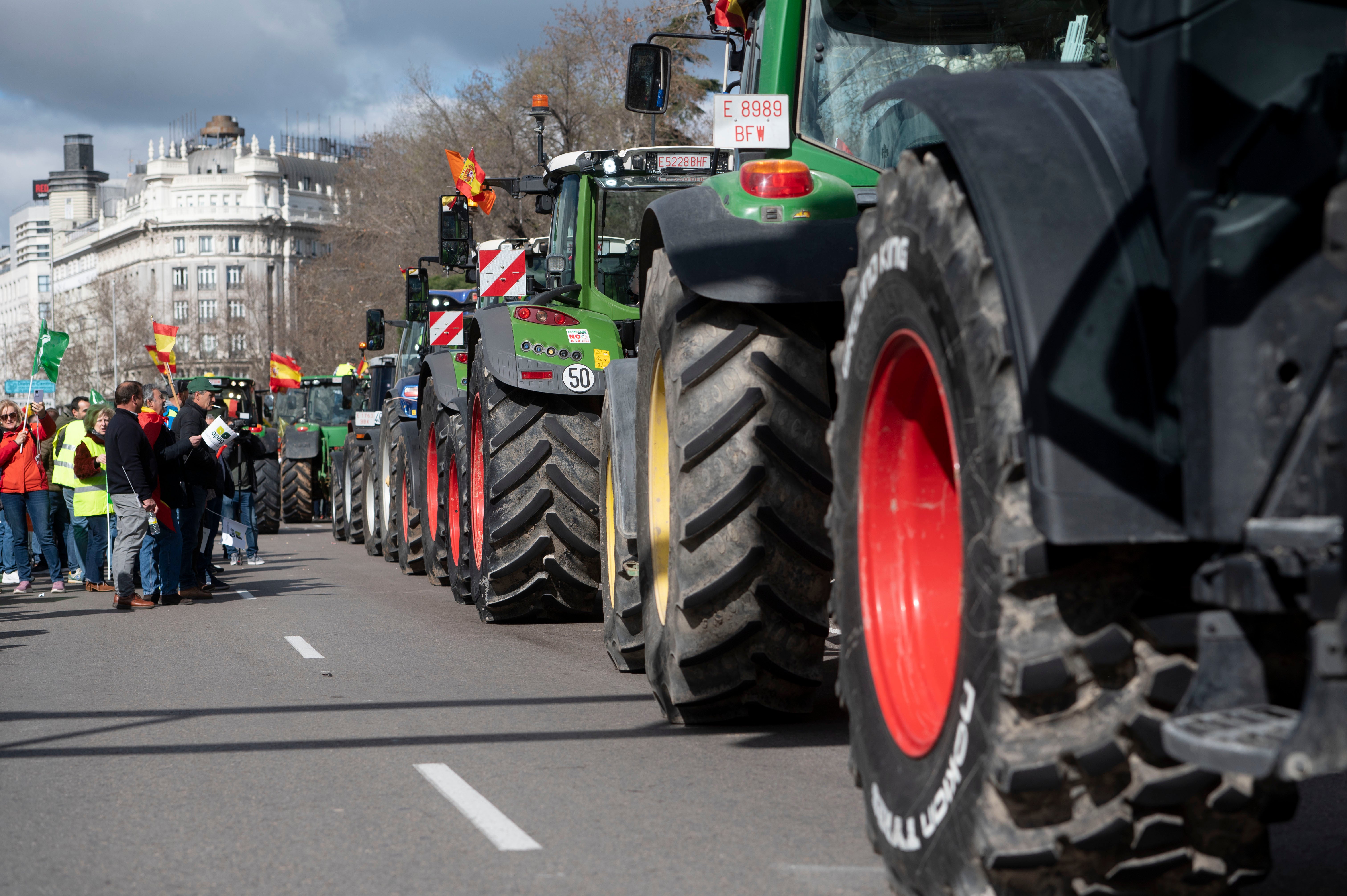 La tractorada de Madrid, en imágenes