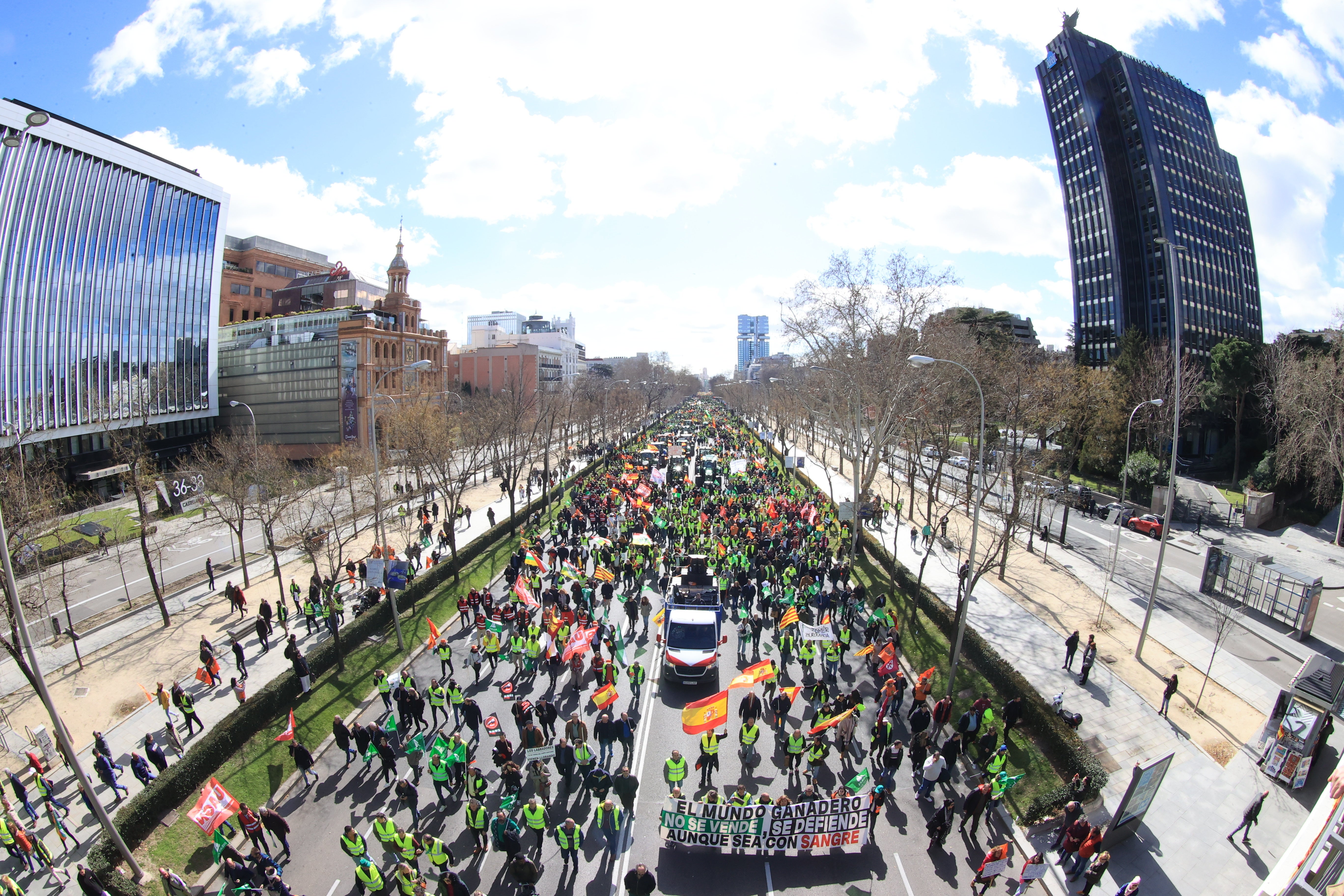 La tractorada de Madrid, en imágenes