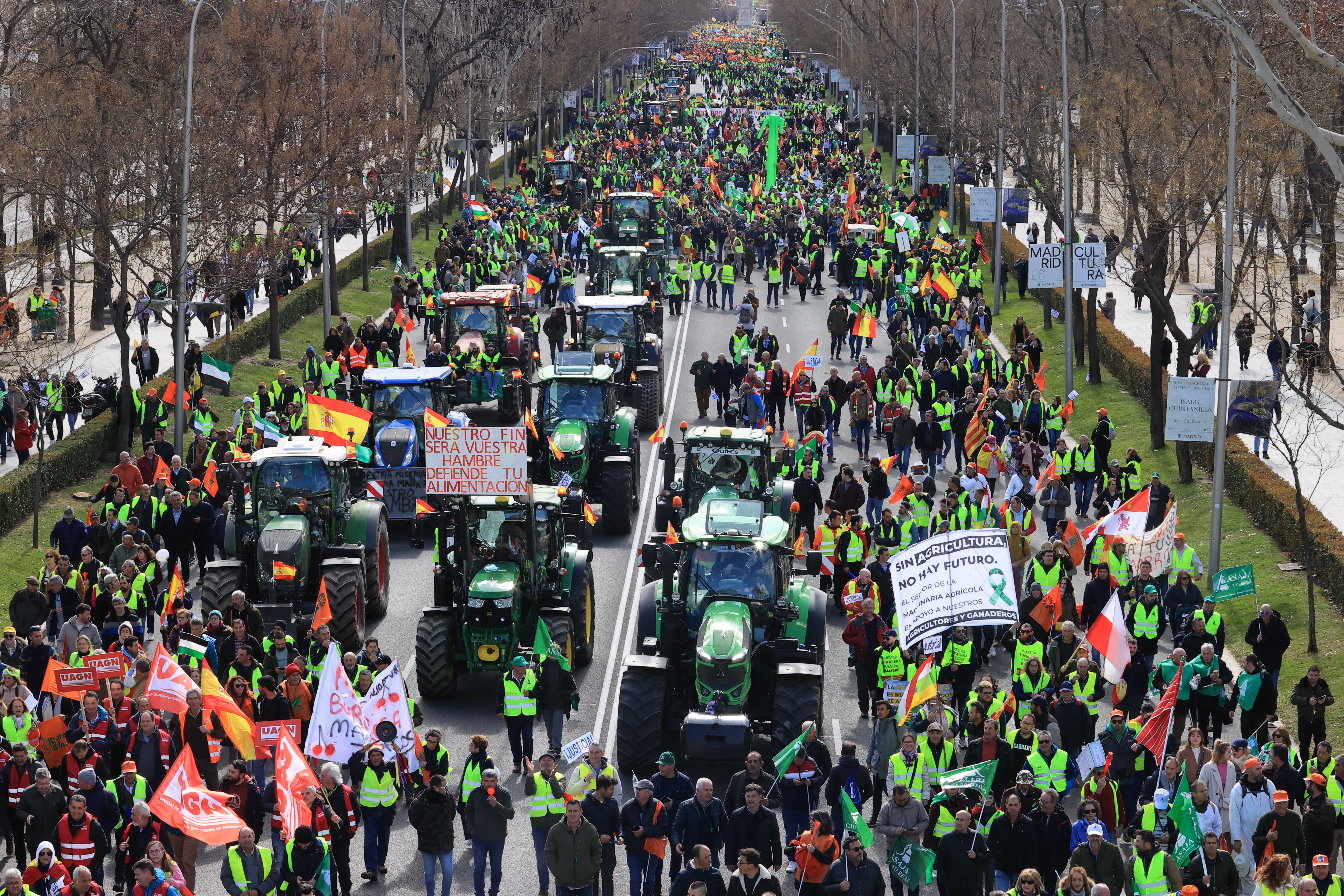 La tractorada de Madrid, en imágenes