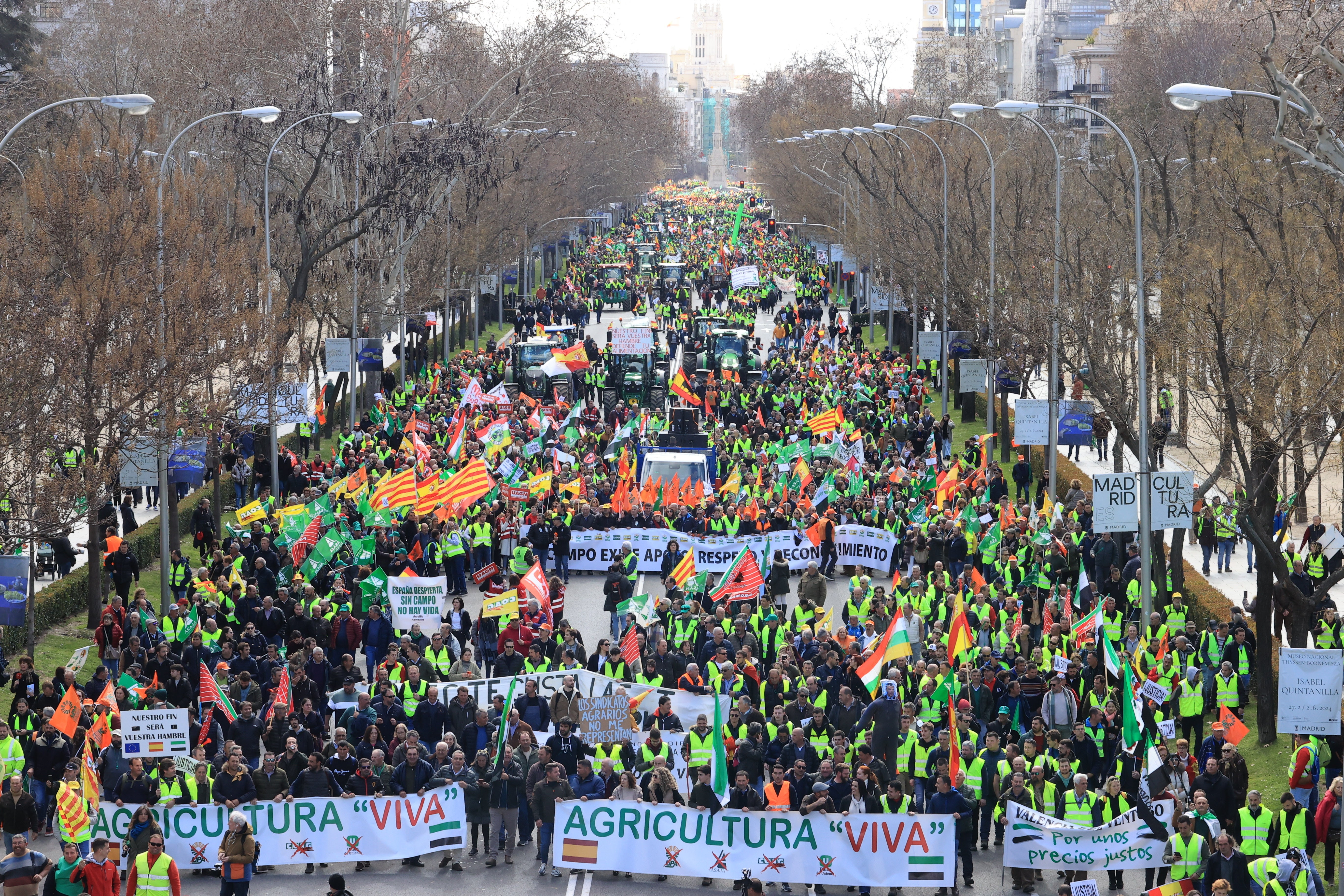 La tractorada de Madrid, en imágenes