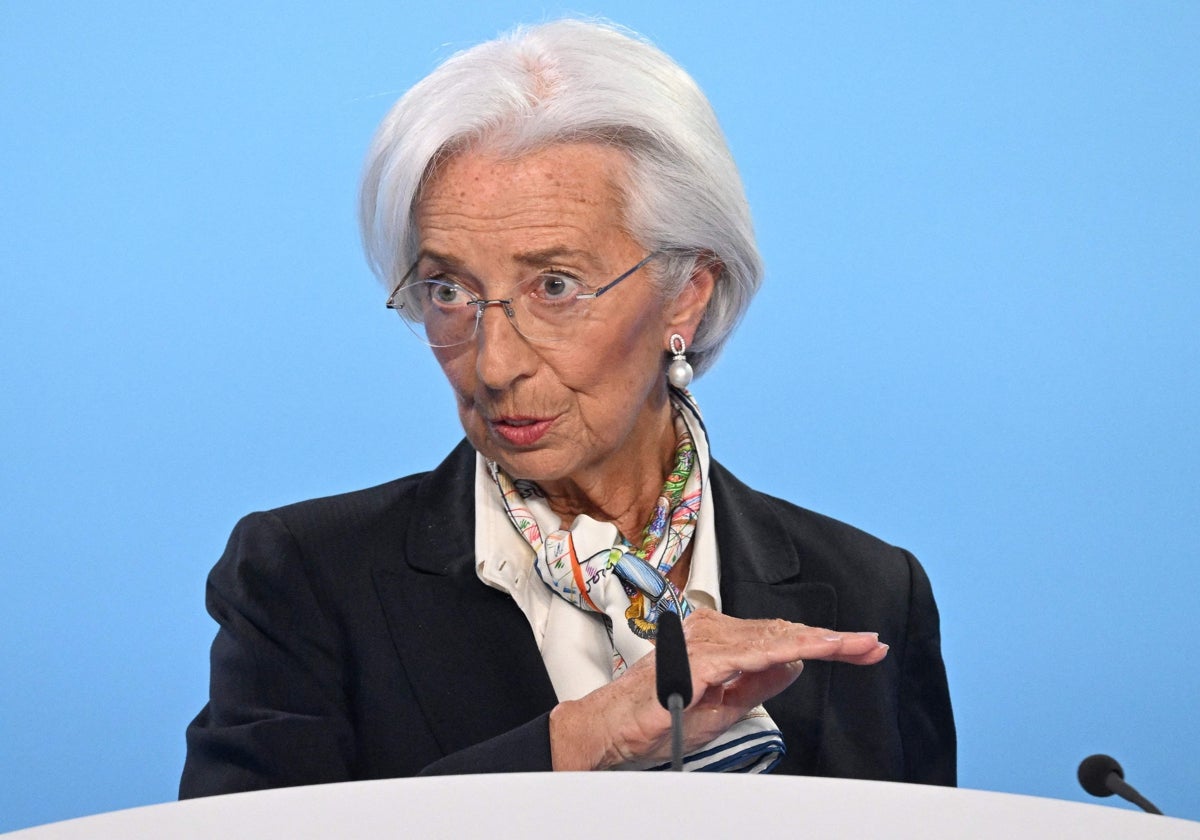 La presidenta del Banco Central Europeo, Christine Lagarde