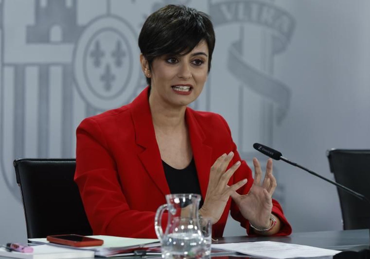 La ministra de Vivienda, Isabel Rodríguez