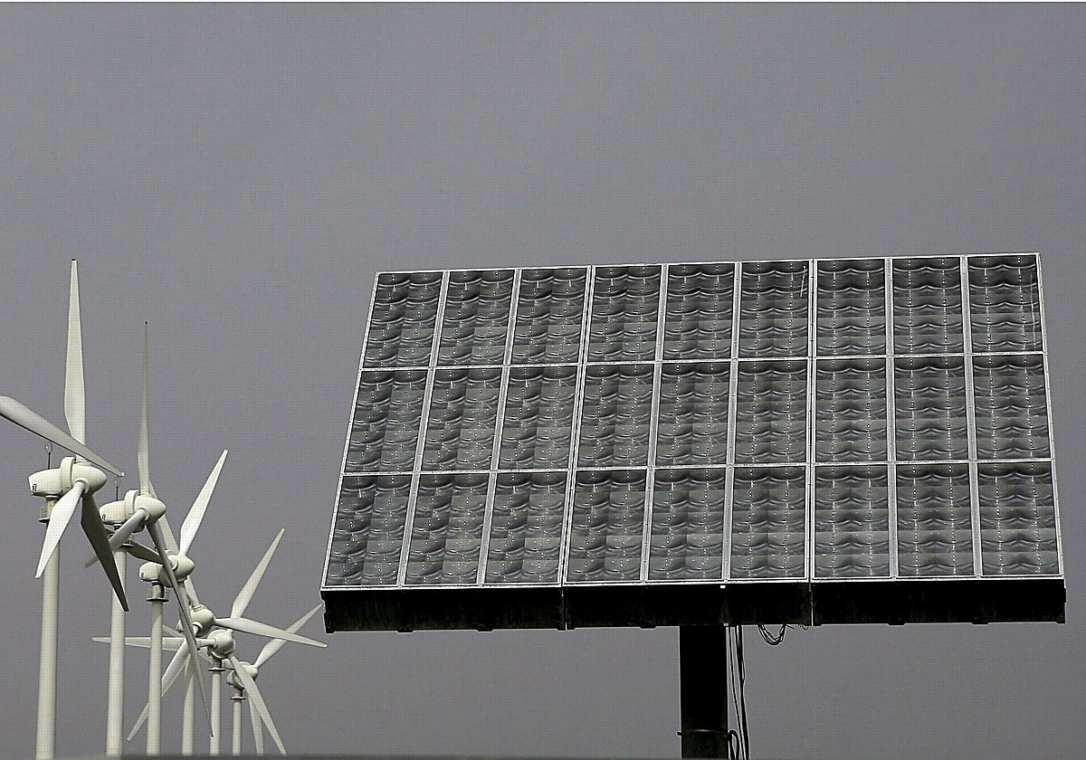 Imagen de una instalación de energías renovables