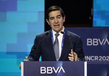 Carlos Torres, presidente de BBVA, el pasado lunes en Ciudad de México