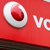 El logo de Vodafone