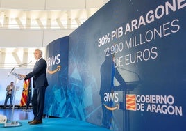 Amazon anuncia una inversión de 15.700 millones de euros Aragón y convierte a la comunidad en el gran 'hub' tecnológico del sur de Europa