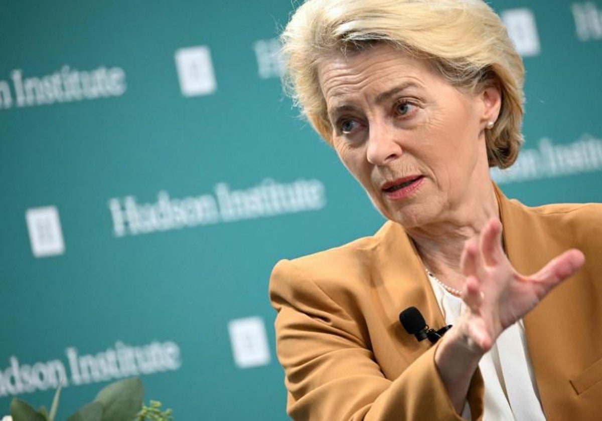 La presidenta de la Comisión Europea, Ursula von der Leyen