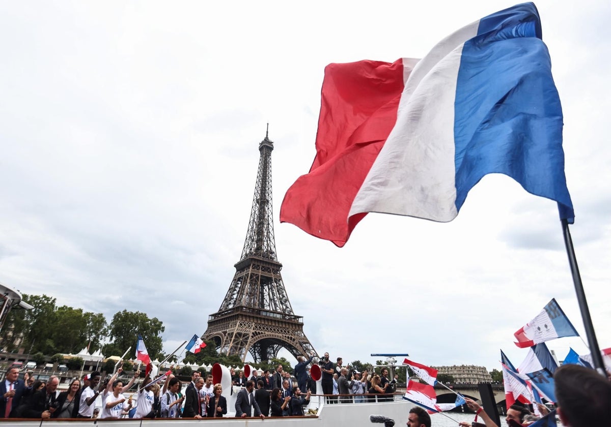 Imagen de la ceremonia inaugural de los Juegos Olímpicos de París