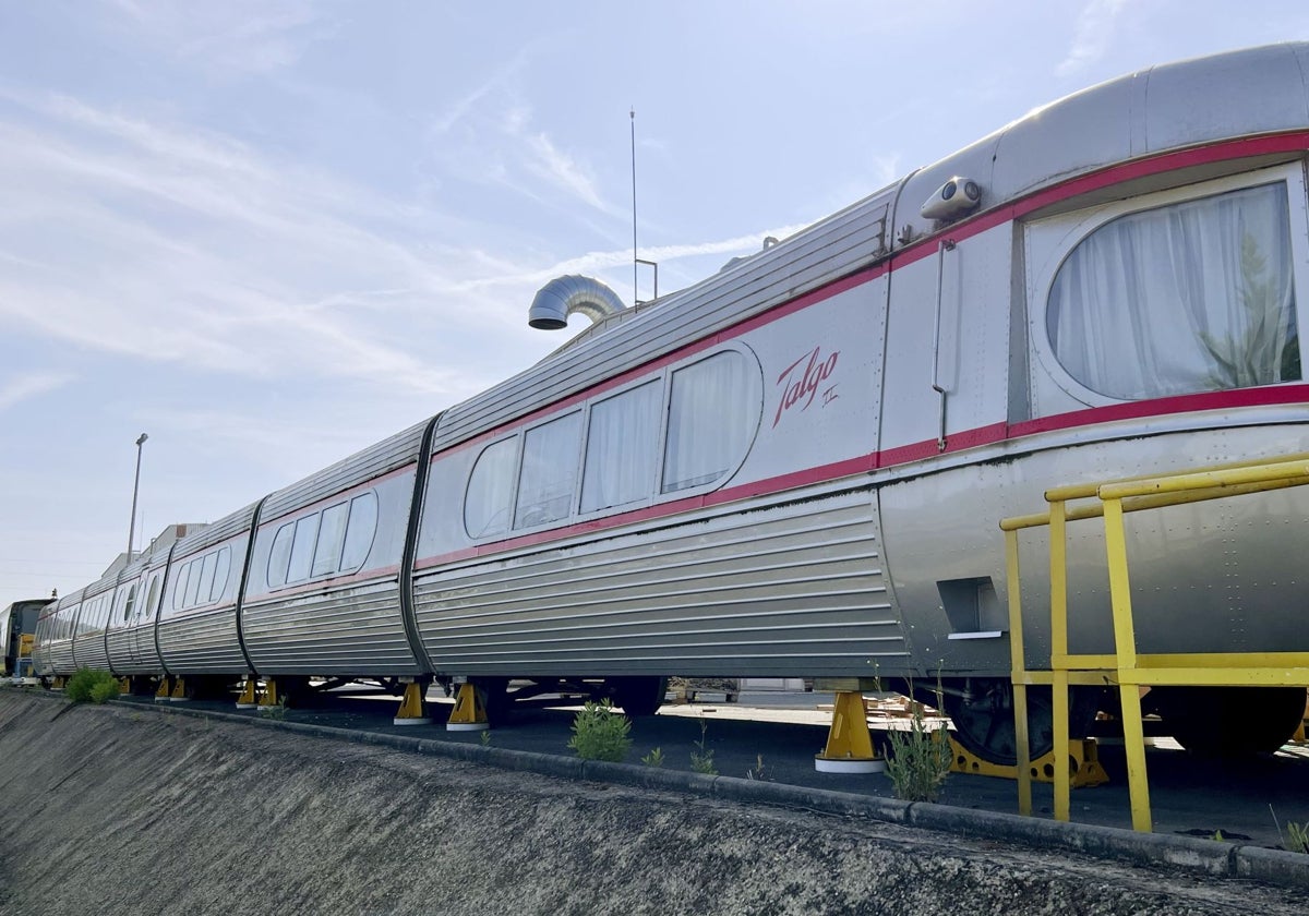 n tren Talgo, en la fabrica de montaje de la localidad alavesa de Rivabellosa