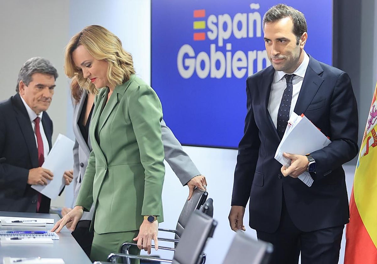 El ministro de Economía, Carlos Cuerpo, en el Consejo de Ministros