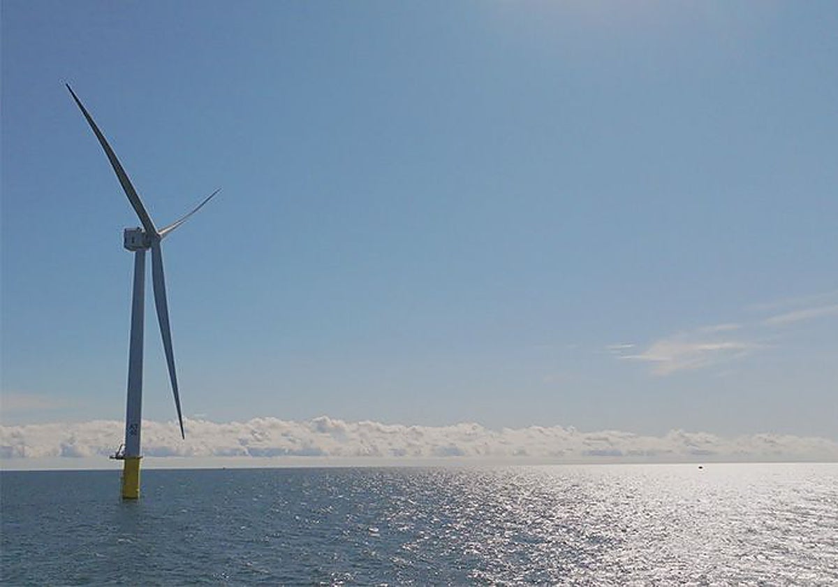 Imagen del parque eólico marino Vineyard Wind 1, en aguas de Estados Unidos