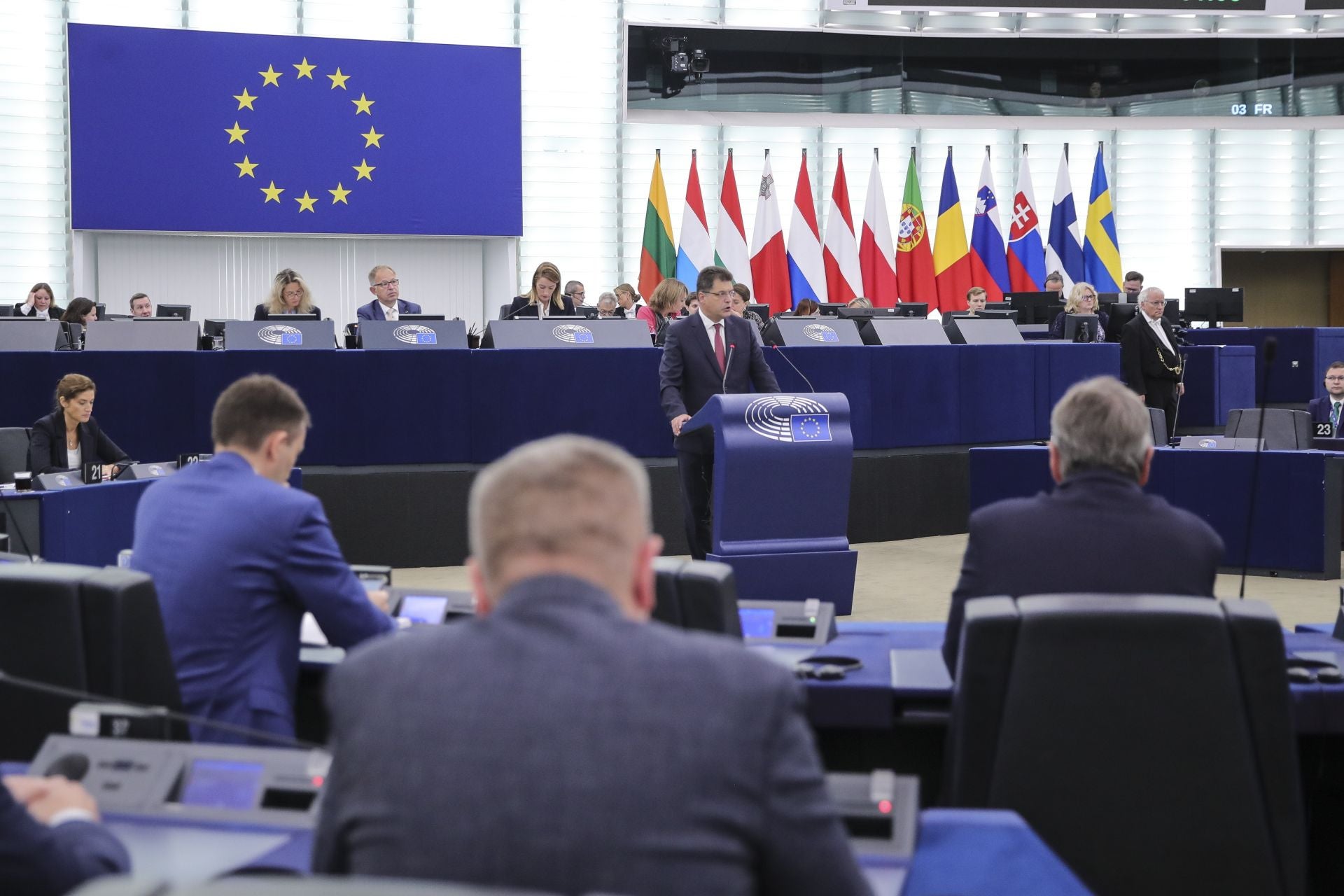 Imagen del pleno de este miércoles del Parlamento Europeo